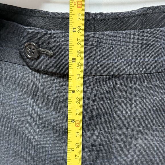 Lauren Ralph Lauren Men’s Wool Blend Dress Pants Gray 38x30 Flat Front - Picture 10 of 13